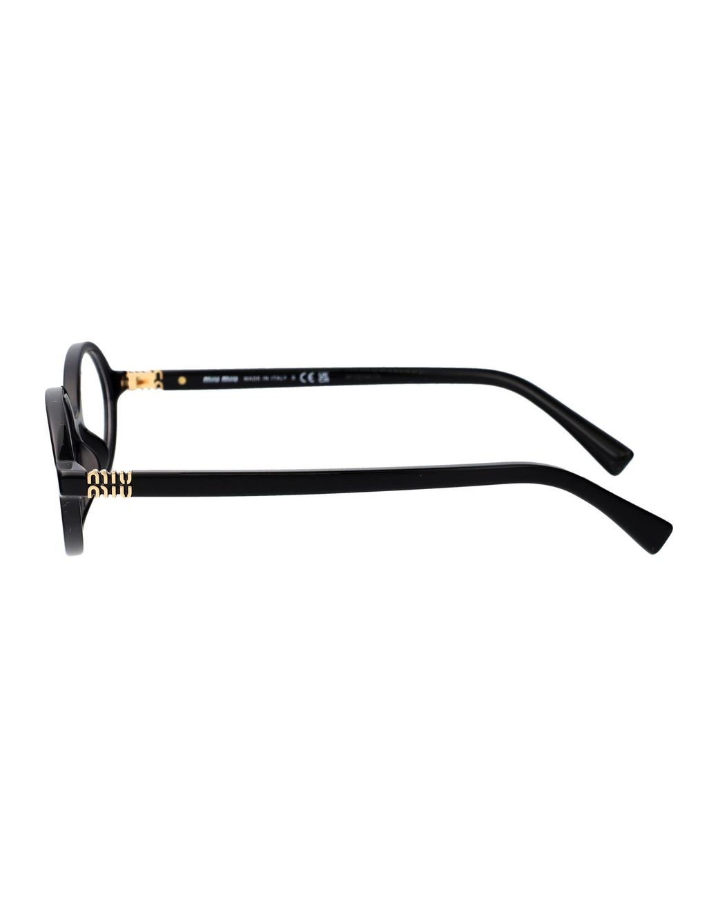 Miu Miu Black Sunglasses 0Mu 01Xv Acetate Glasses & Frames