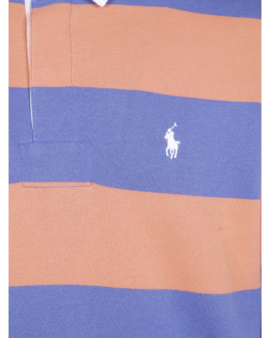 Polo Ralph Lauren Blue Knit Rugby Pullover for men