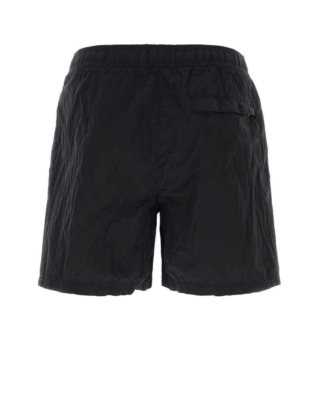 Stone Island Black Midnight Blue Nylon Swimming Shorts for men