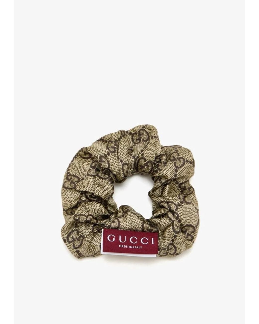 Gucci Metallic Gg Silk Scrunchie