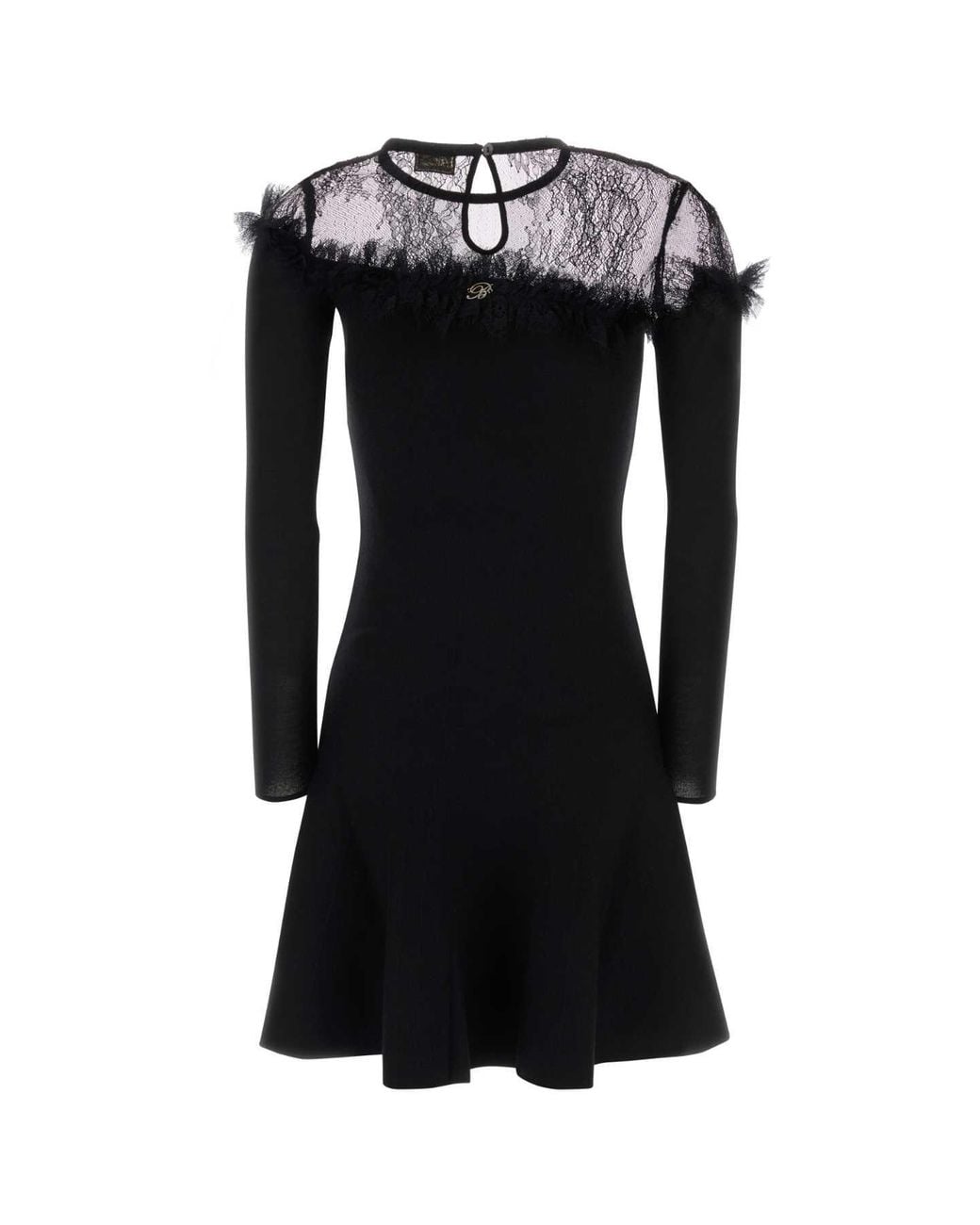Blumarine Black Wool Dress