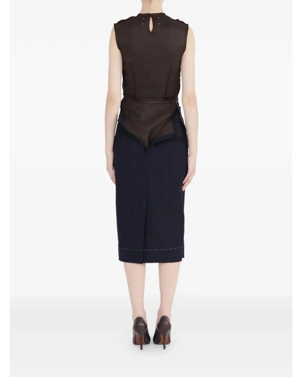 Maison Margiela Blue Midi Dress