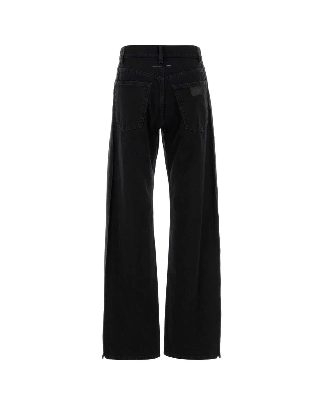 MM6 by Maison Margiela Black Denim Cotton Jeans
