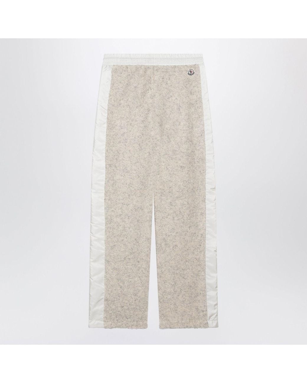 Moncler Natural Ivory Bouclé Trousers