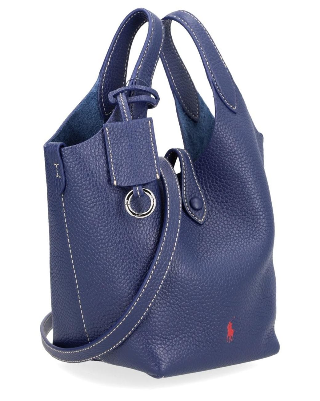 Polo Ralph Lauren Blue Borsa Tote "Polo Play" Small