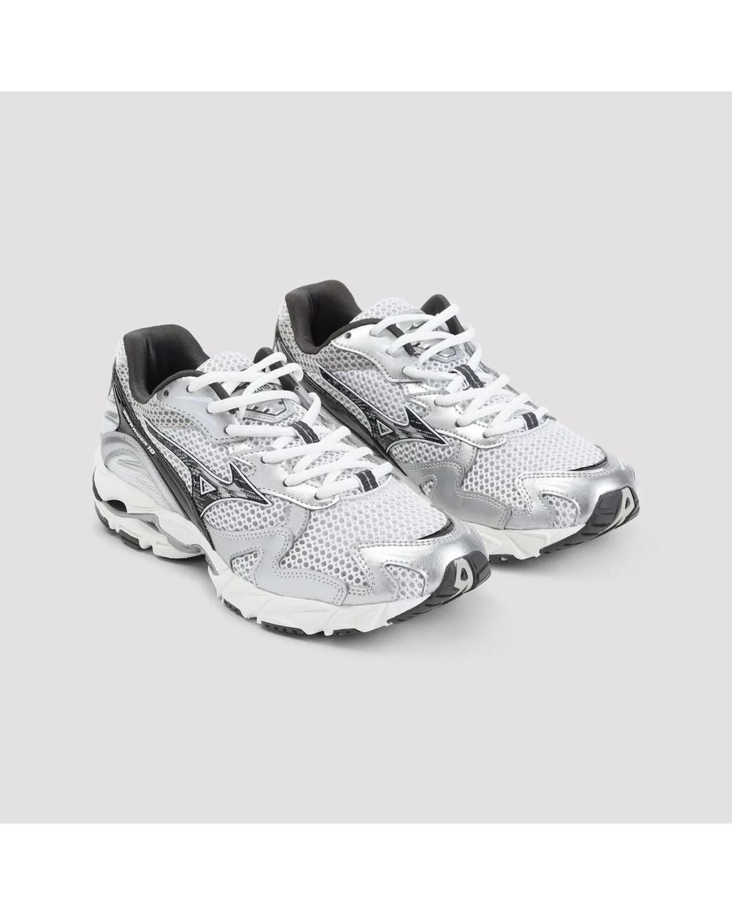 Mizuno White Cloudscape Sand Wave Rider 10 Sneakers