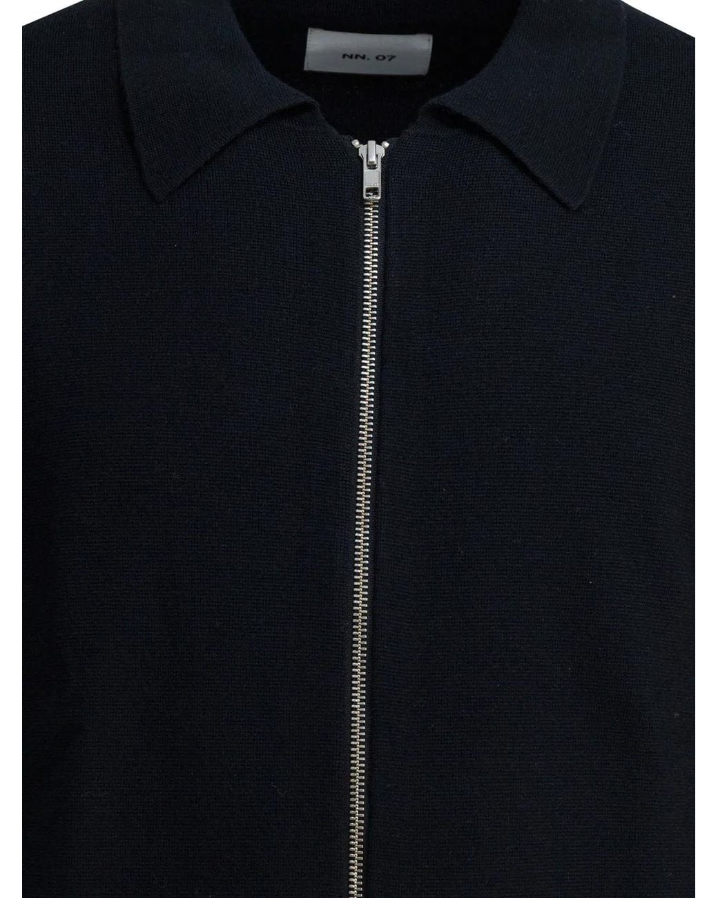 NN07 Black Wool Acrylic Blend Knitwear for men