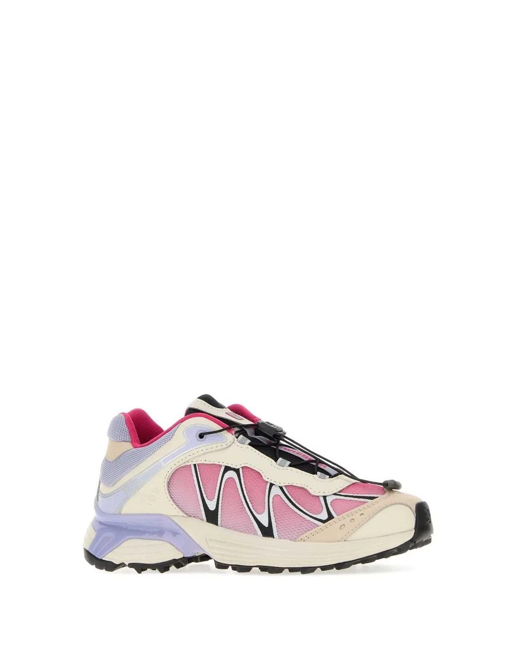 Salomon Pink Multicolor Mesh And Fabric Xt-whisper Sneakers