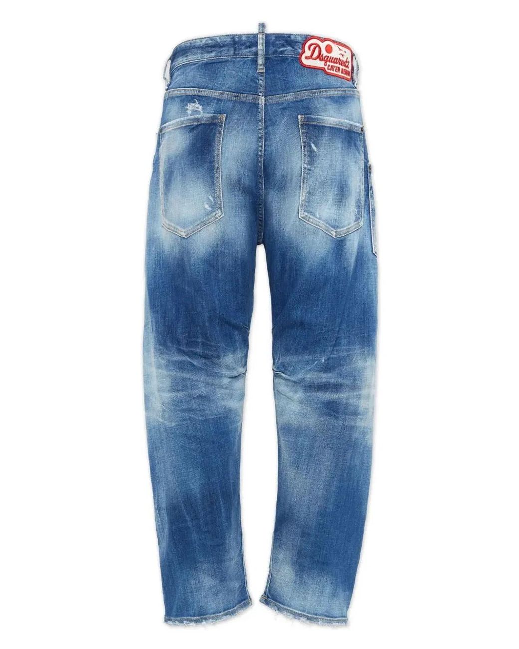 DSquared² Blue Pants 5 Pockets for men