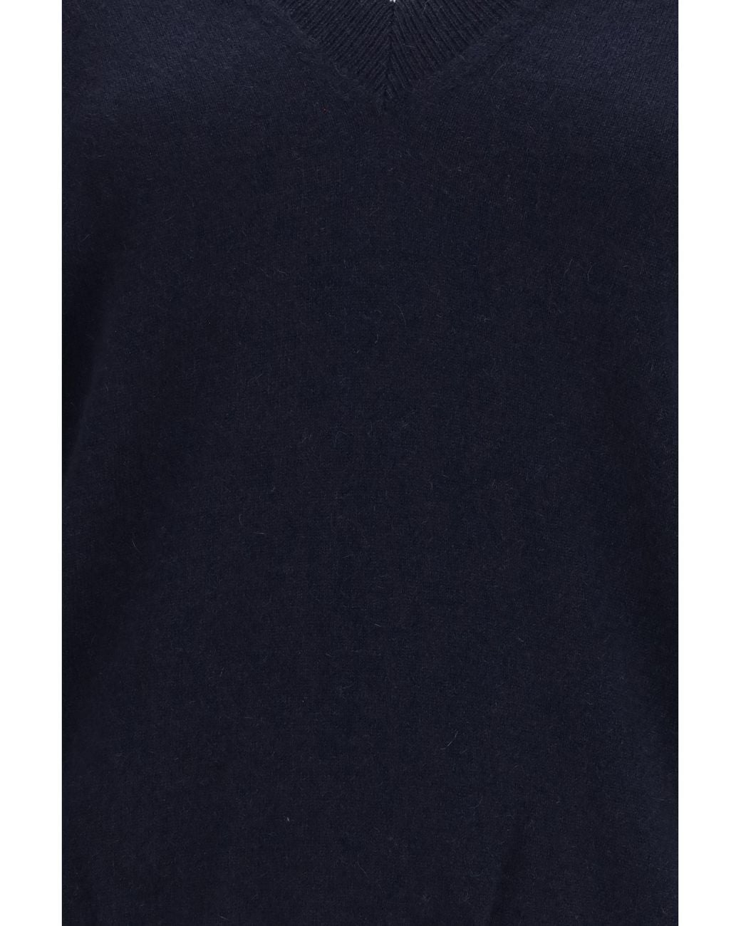 Malo Blue Cashmere V-Neck Sweater Kashmir/Capra Hircus