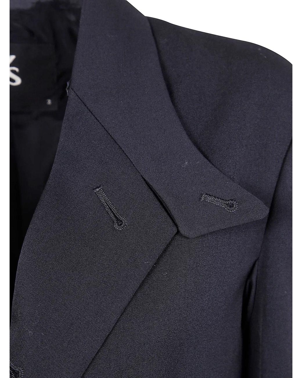 Y's Yohji Yamamoto Blue "Notched Lapel" Gabardine Jacket