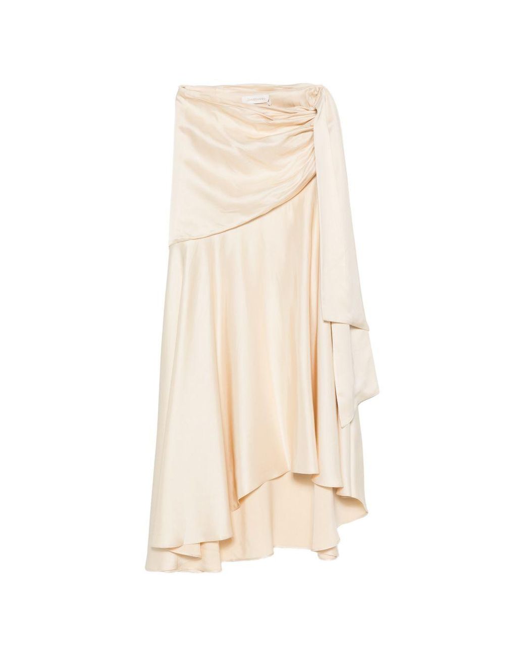 Zimmermann White Ascent Draped Blouse