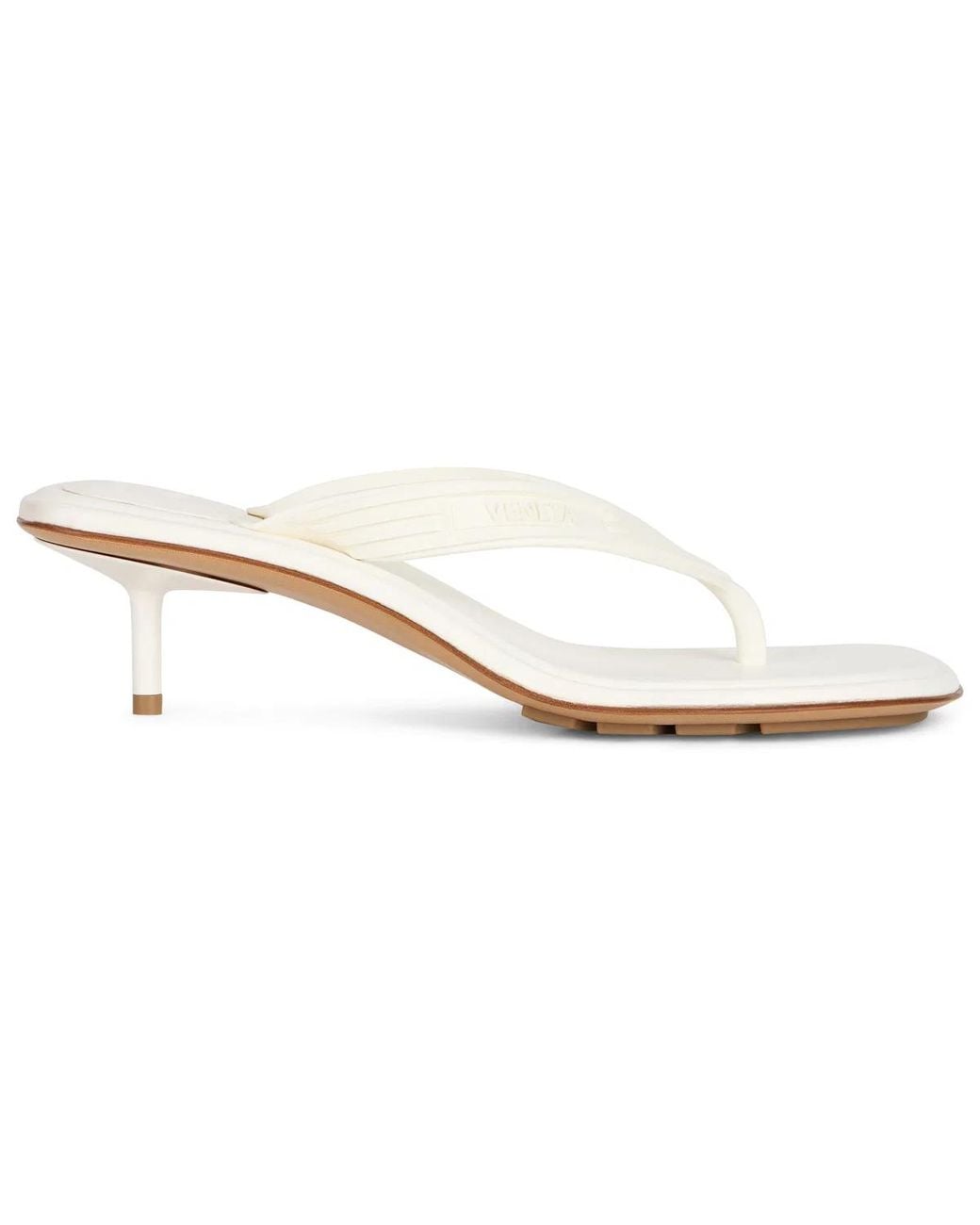 Bottega Veneta Black Flip-Flops With Heel Sampieri