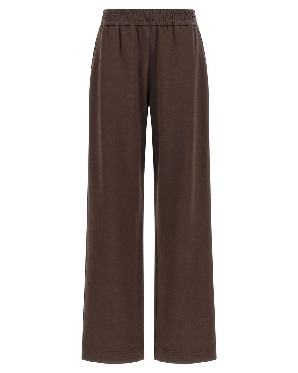 Moncler Brown Double Knit Joggers