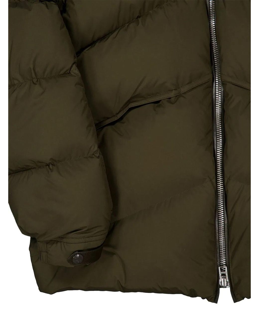 Tom Ford Green Chevron-Quilted Padded Jacket for men