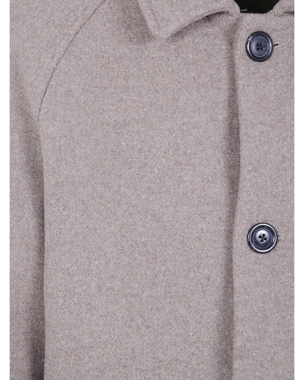 Les Deux Gray Solid Wool Coat for men
