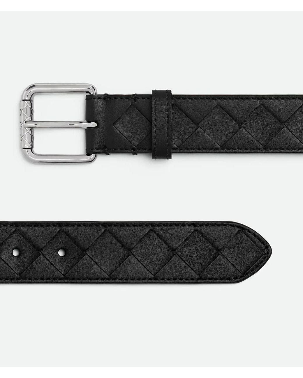 Bottega Veneta Blue Intrecciato Belt for men