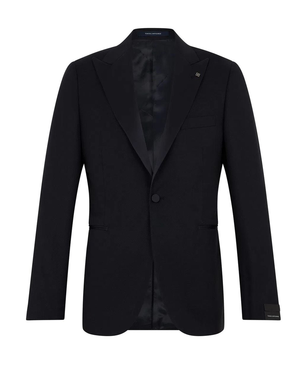 Tagliatore Black Complete With Jacket And Pants Made Of Virgin Wool for men