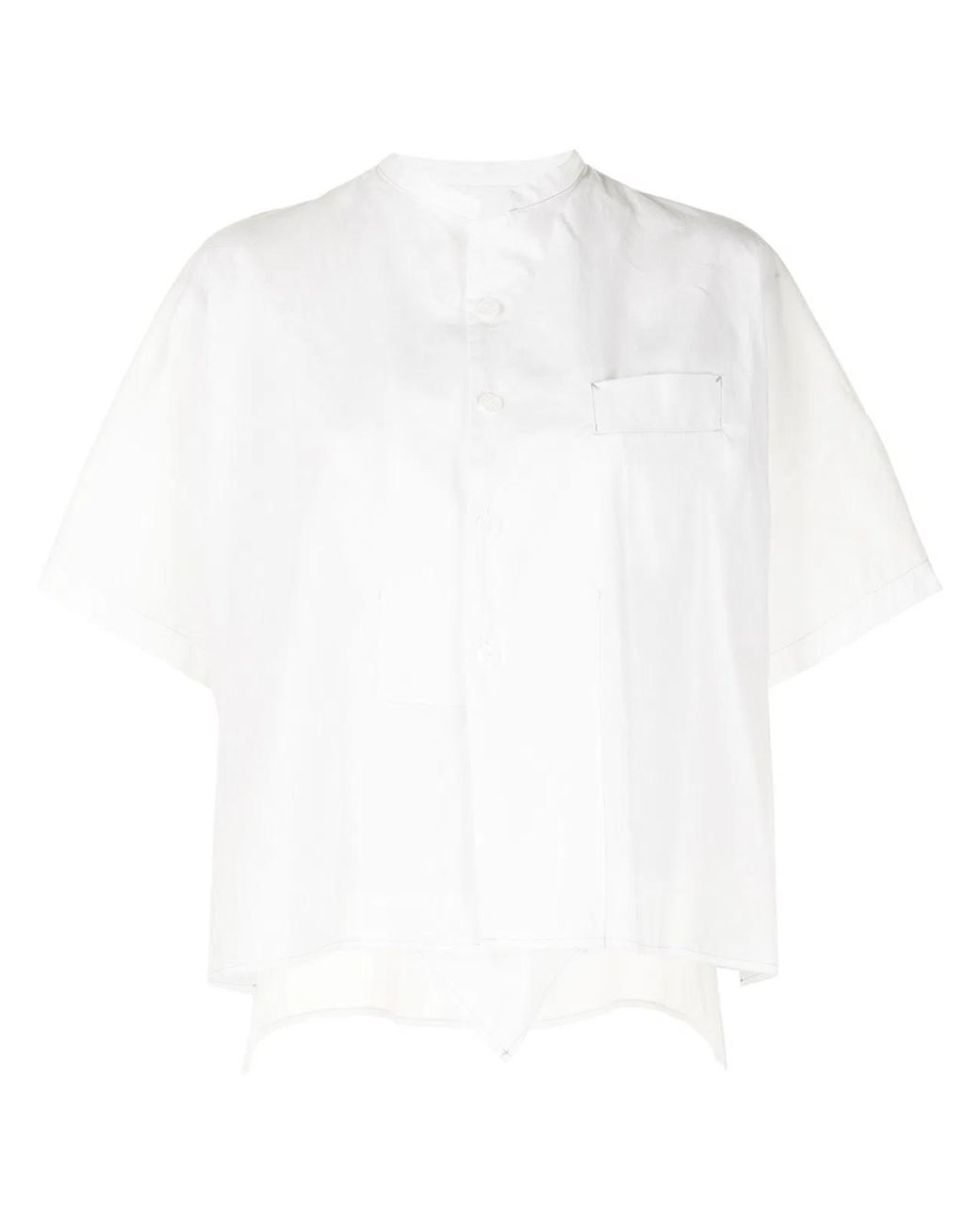 Y's Yohji Yamamoto White Ko-F/B Open B Shirt