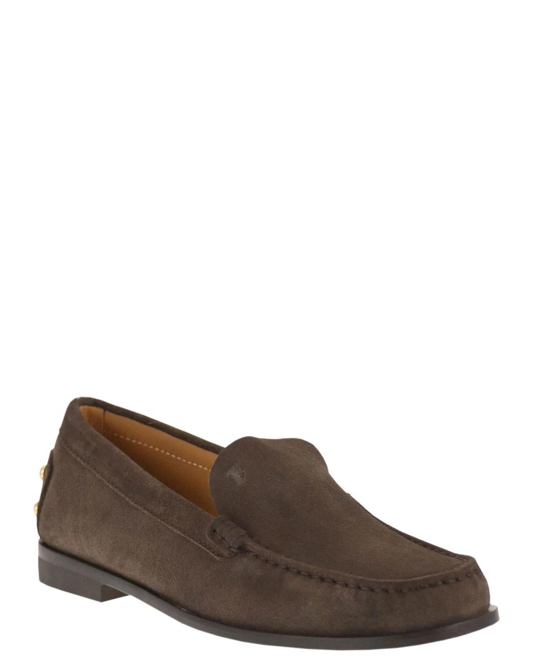 Tod's Brown Suede Leather Loafers