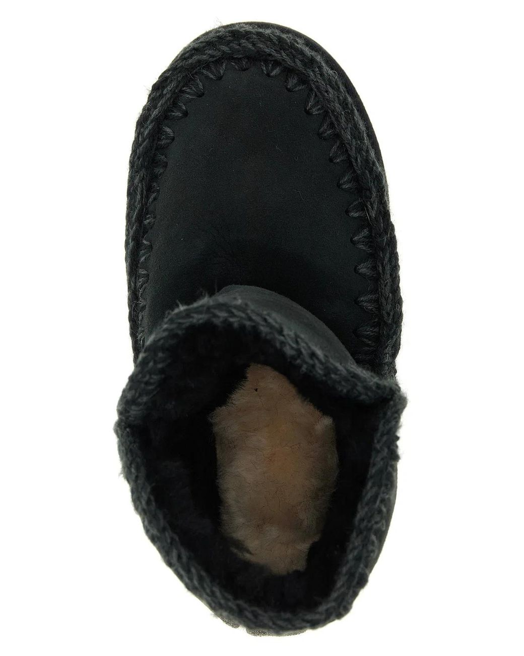 Mou Black 'Eskimo 18 Glitter Logo' Ankle Boots