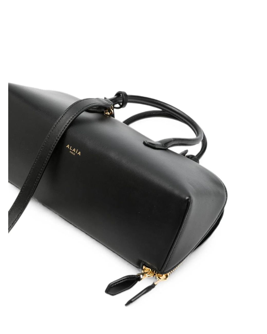 Alaïa Black Delta Small Leather Handbag