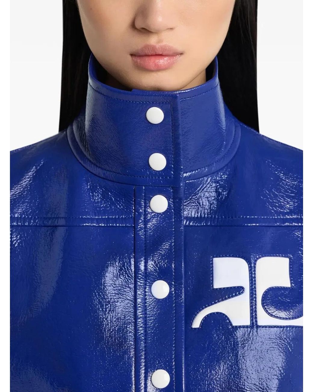Courreges Blue Courregès Mineral Cotton Polyester Jacket