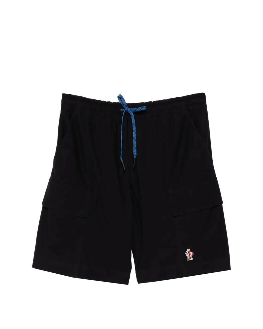 Moncler Black Cotton Shorts for men