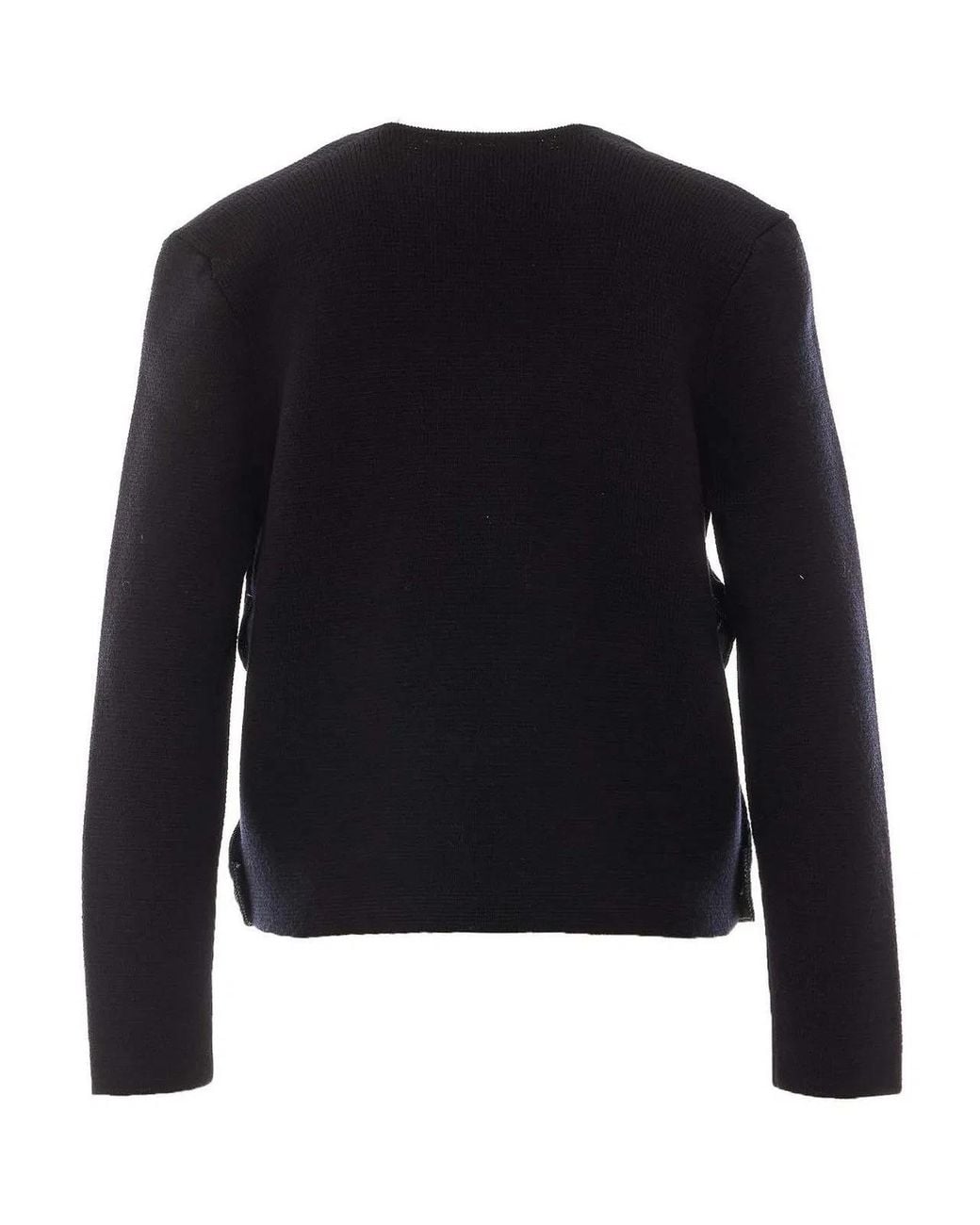 Fabiana Filippi Black Denim And Jacket With Frontal Buttons