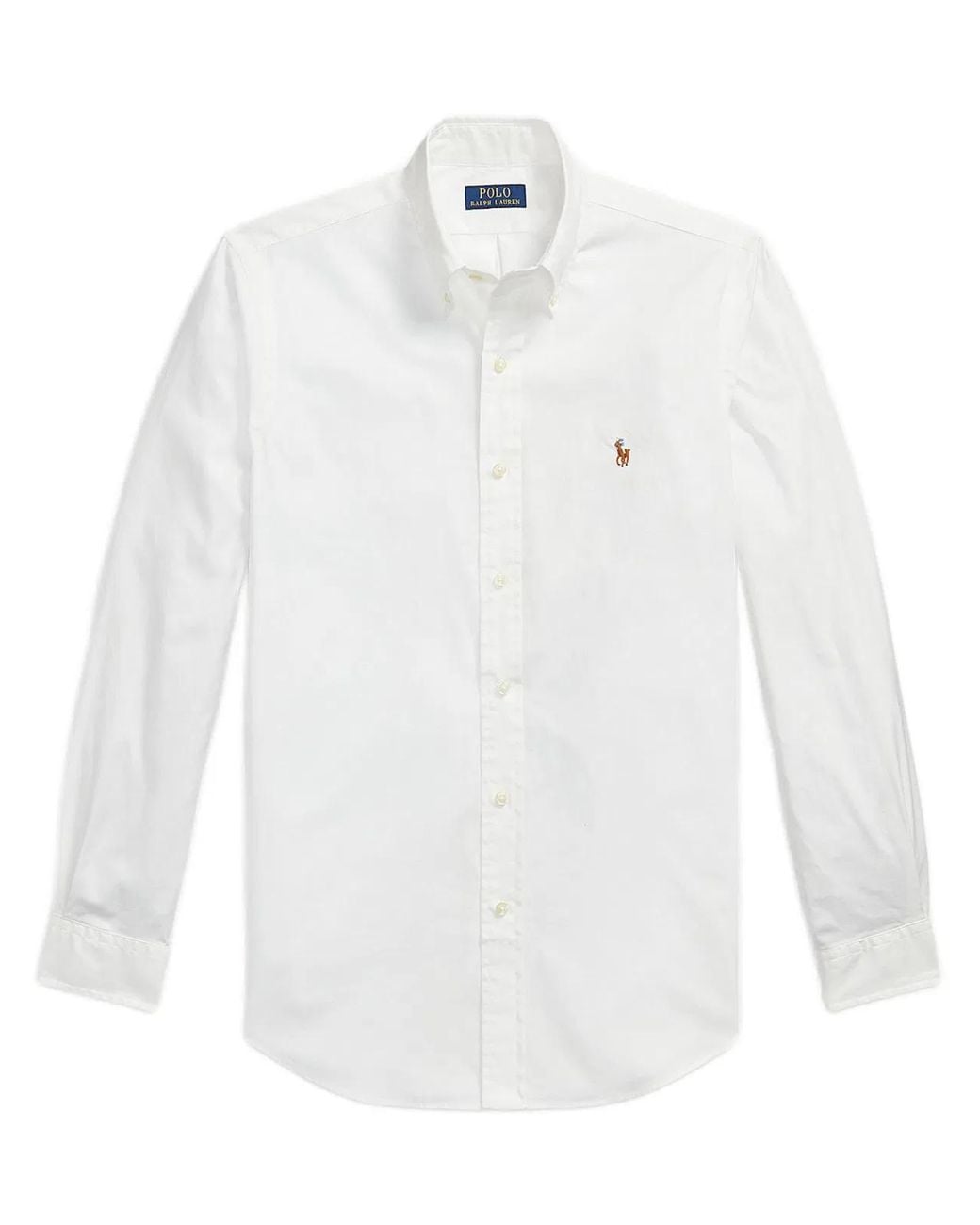 Polo Ralph Lauren White Crisp Woven Sport Shirt With Button-Down Front for men