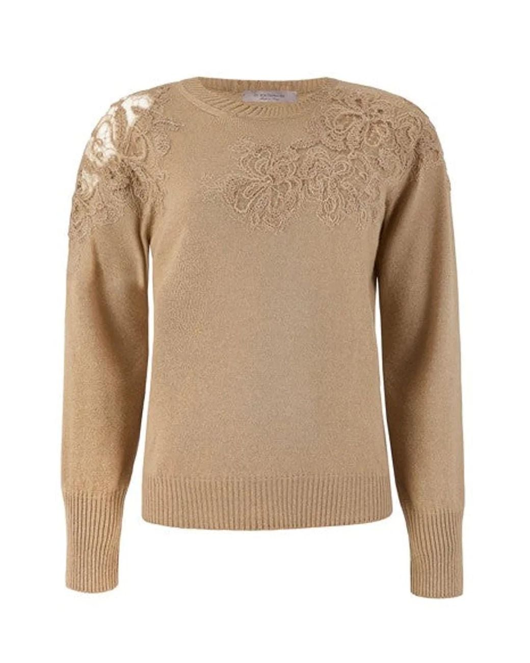D.exterior Brown Milk Wool Sweater