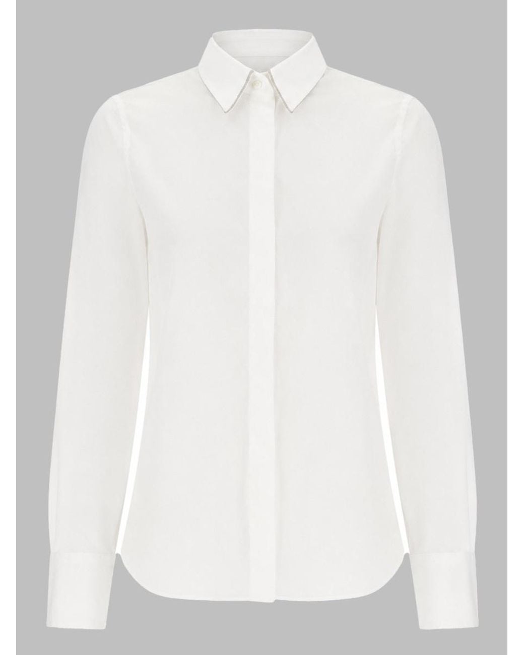 Brunello Cucinelli White Camicia
