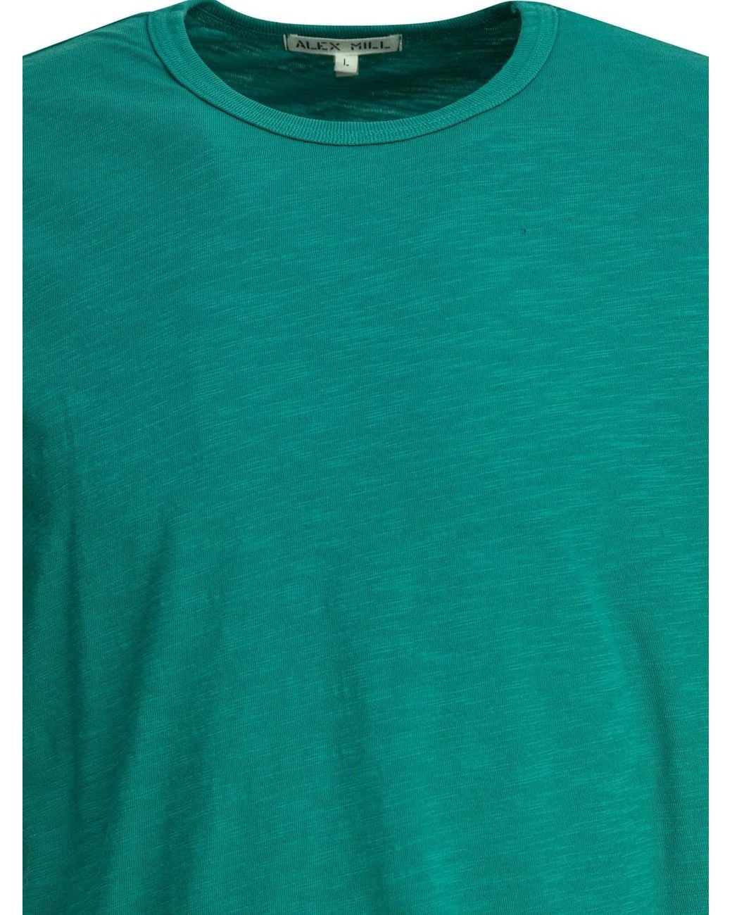 Alex Mill Green Cotton T-Shirt for men