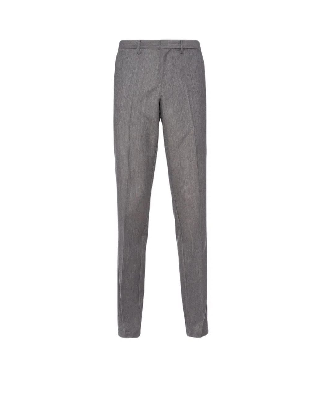 Prada Gray Mohair Silk Trousers For for men