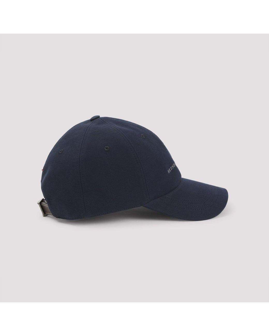 Brunello Cucinelli Blue Baseball Cap for men