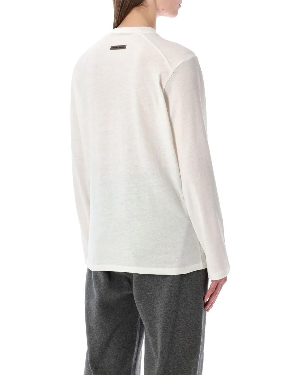 Fear Of God White Essentials Fear Of God Classic Ls Tee