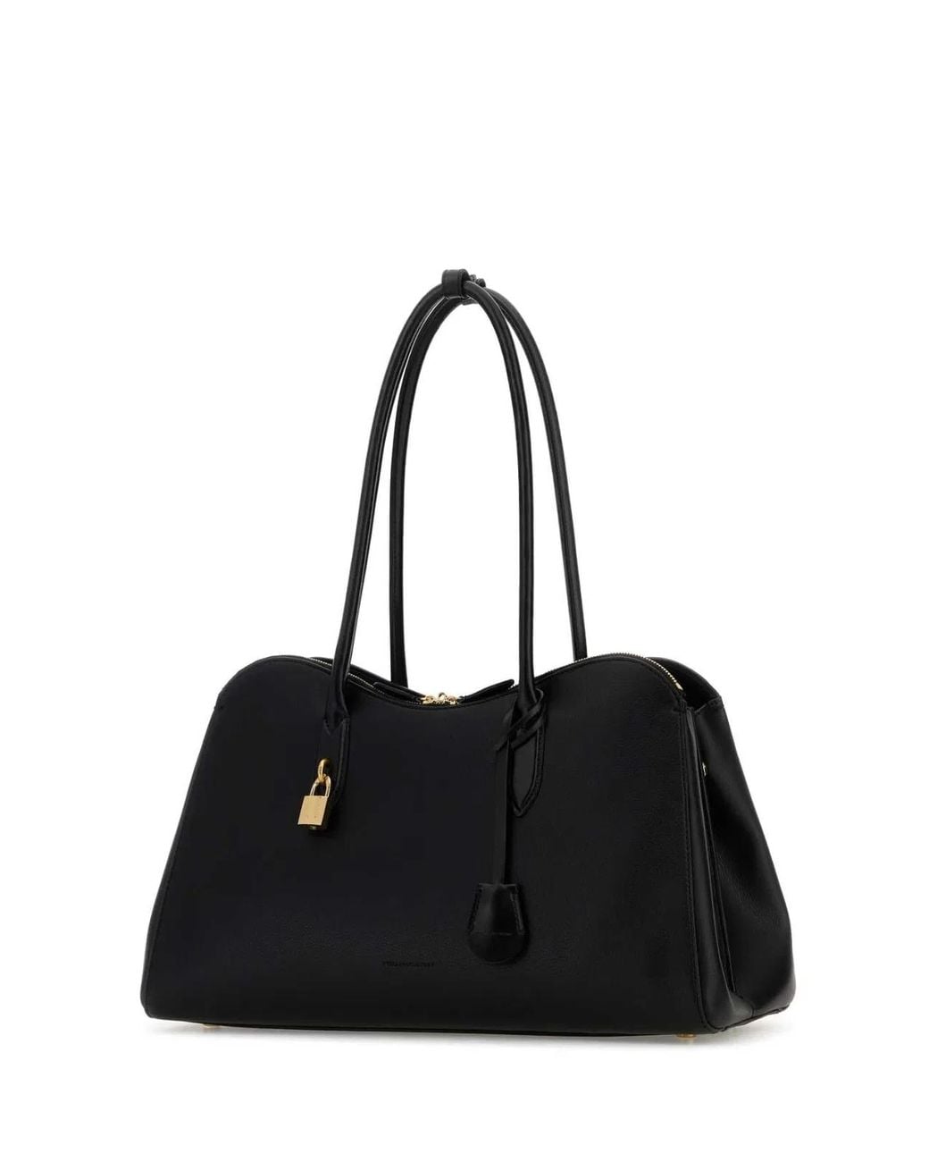 Stella McCartney Black Synthetic Leather Ryder Shopping Bag