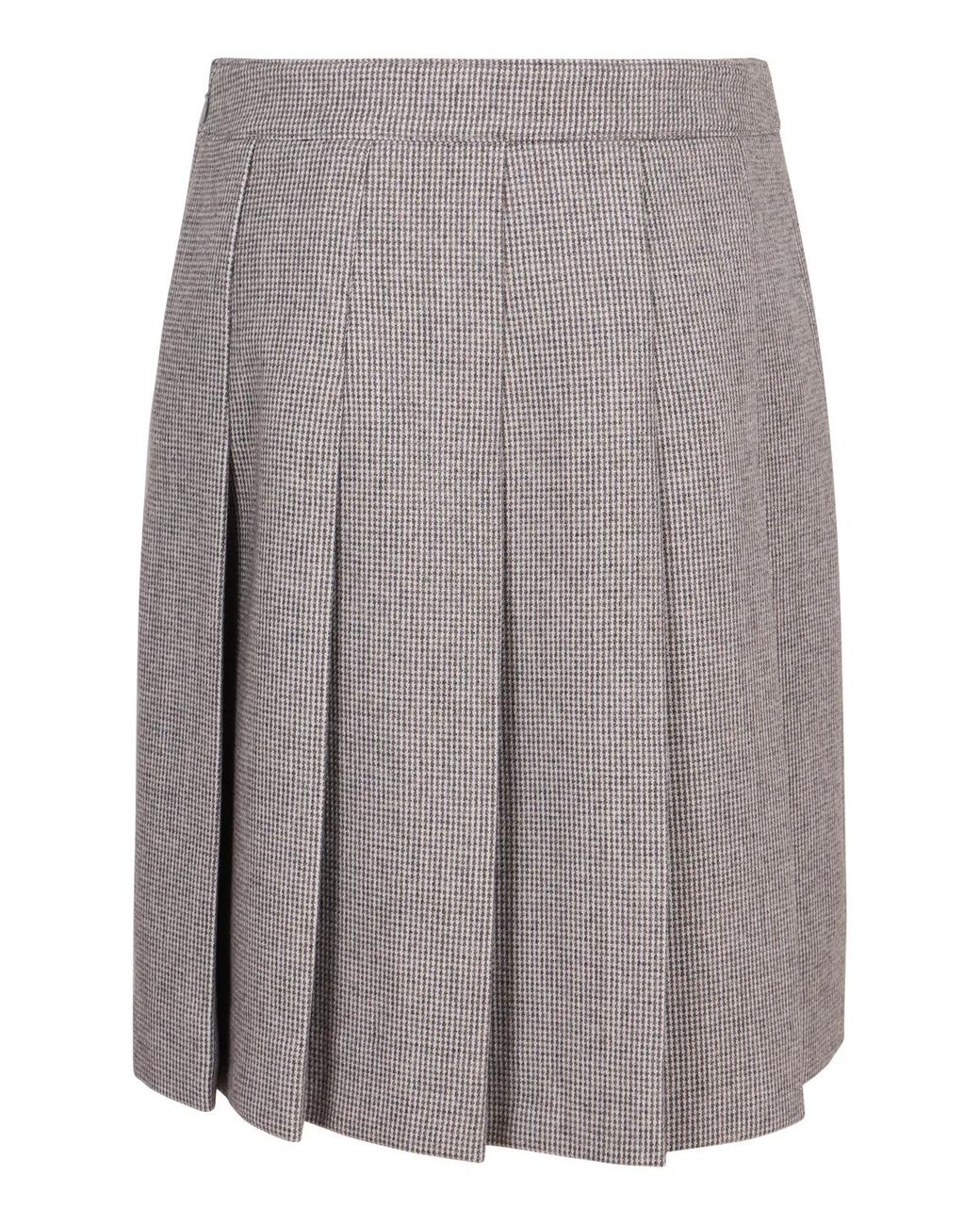 Céline Gray Knitted Skirt