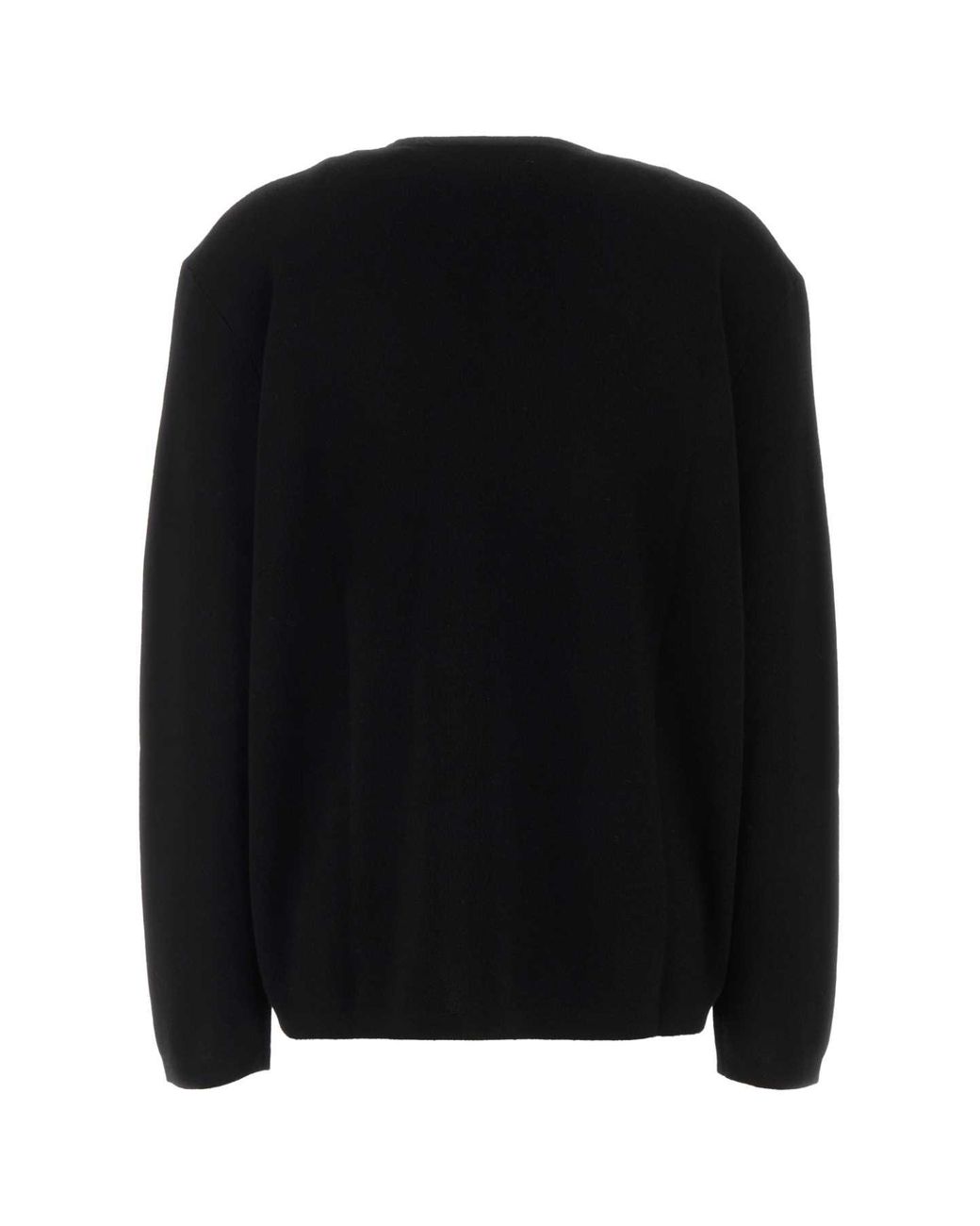 The Row Black Purin 100% Goat Cashmere Top