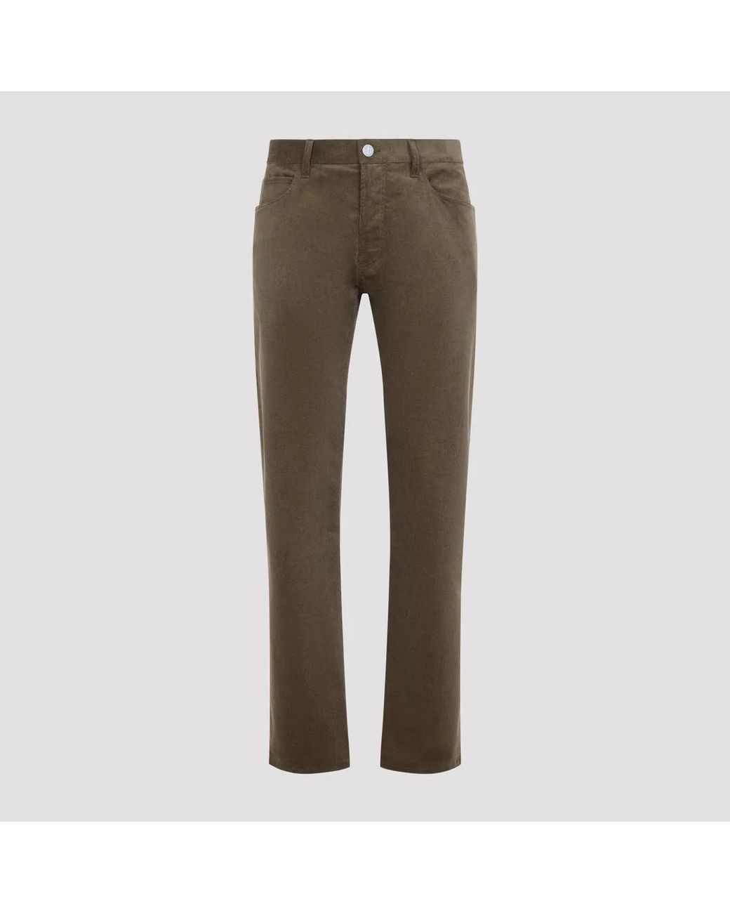 Giorgio Armani Gray Military 5 Pockets Pants for men