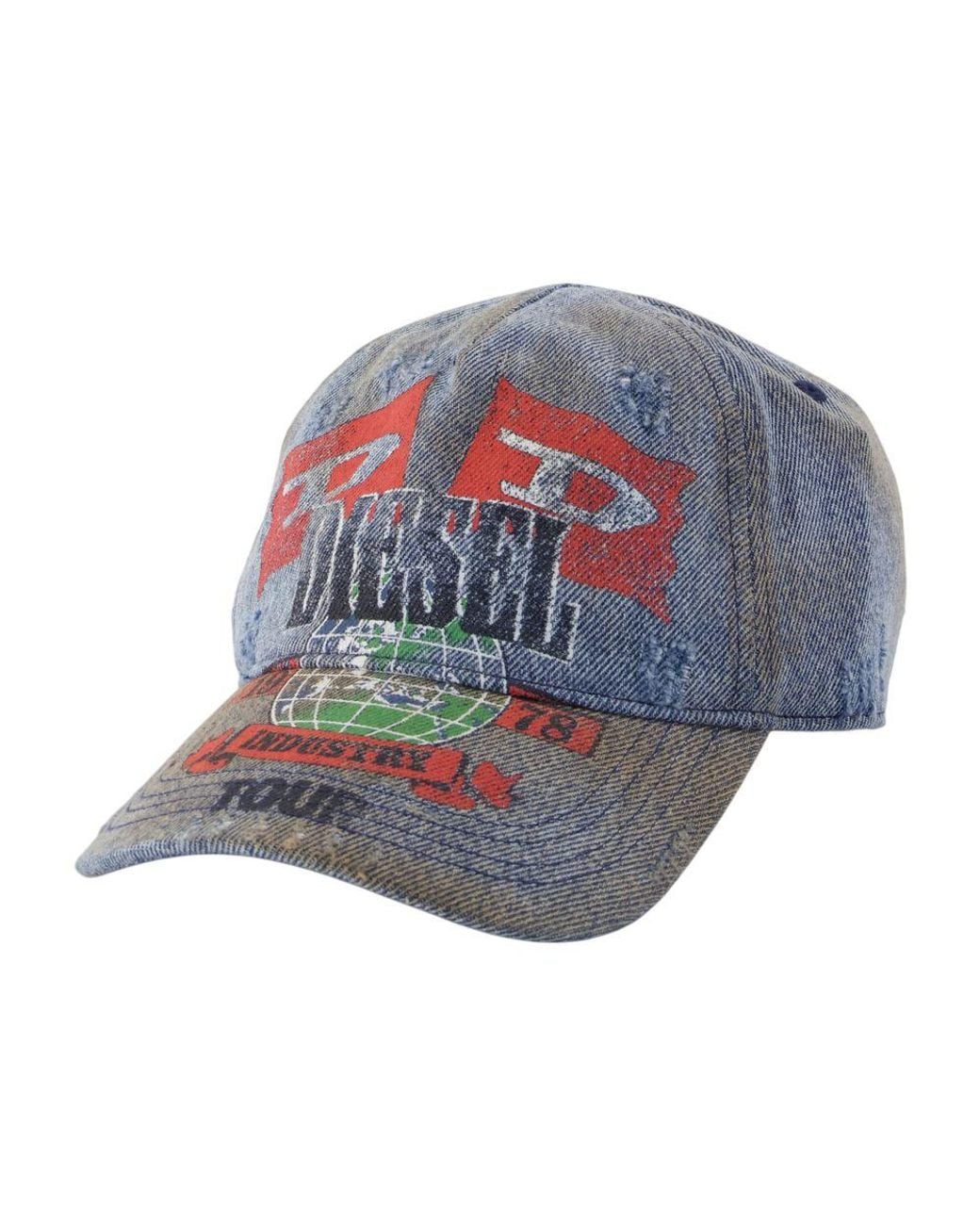 DIESEL Blue C-Rock Cap for men