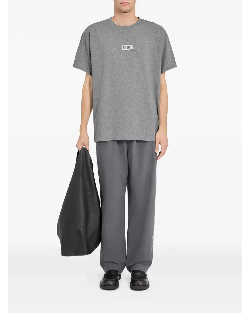 MM6 by Maison Margiela Gray T Shirt for men