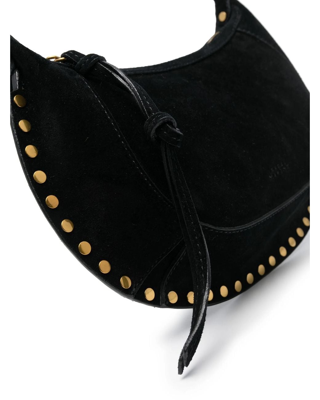 Isabel Marant Black Oskan Moon Shoulder Bag