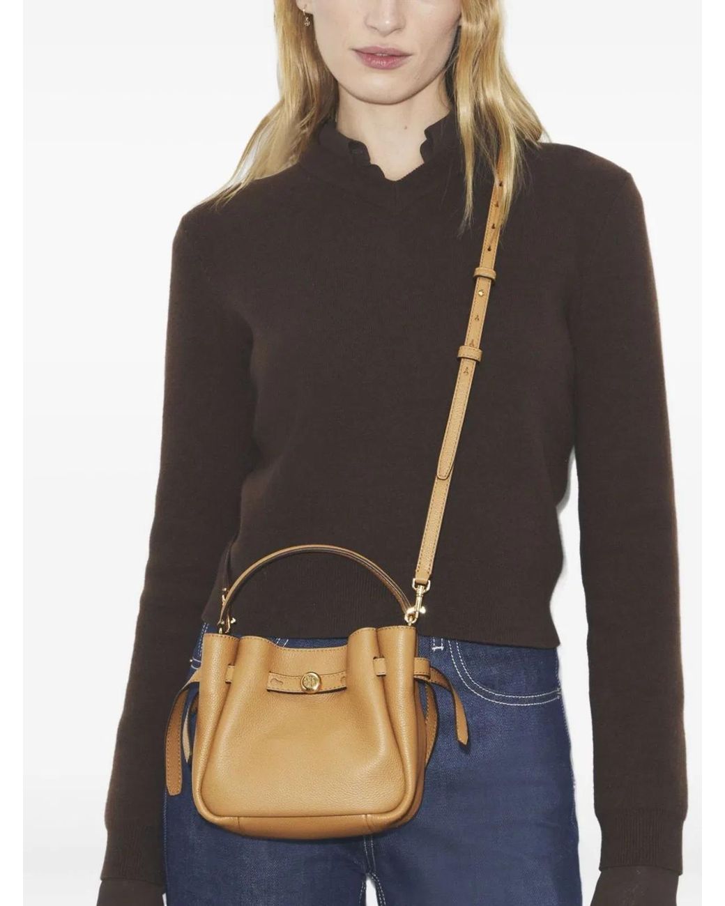 Tory Burch Natural Romy Mini Purse