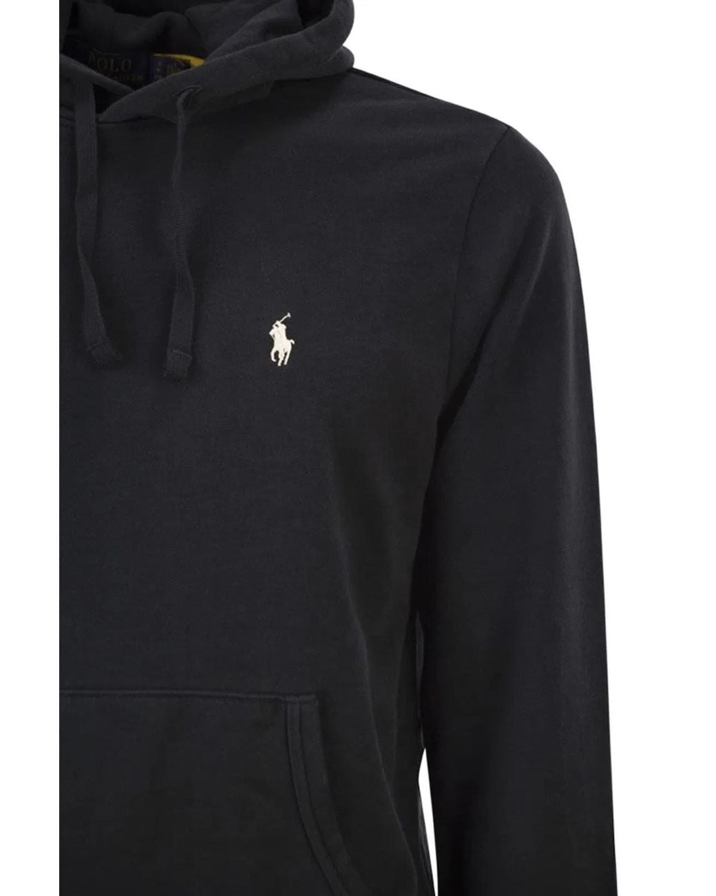 Polo Ralph Lauren Black Hooded Sweatshirt Rl for men