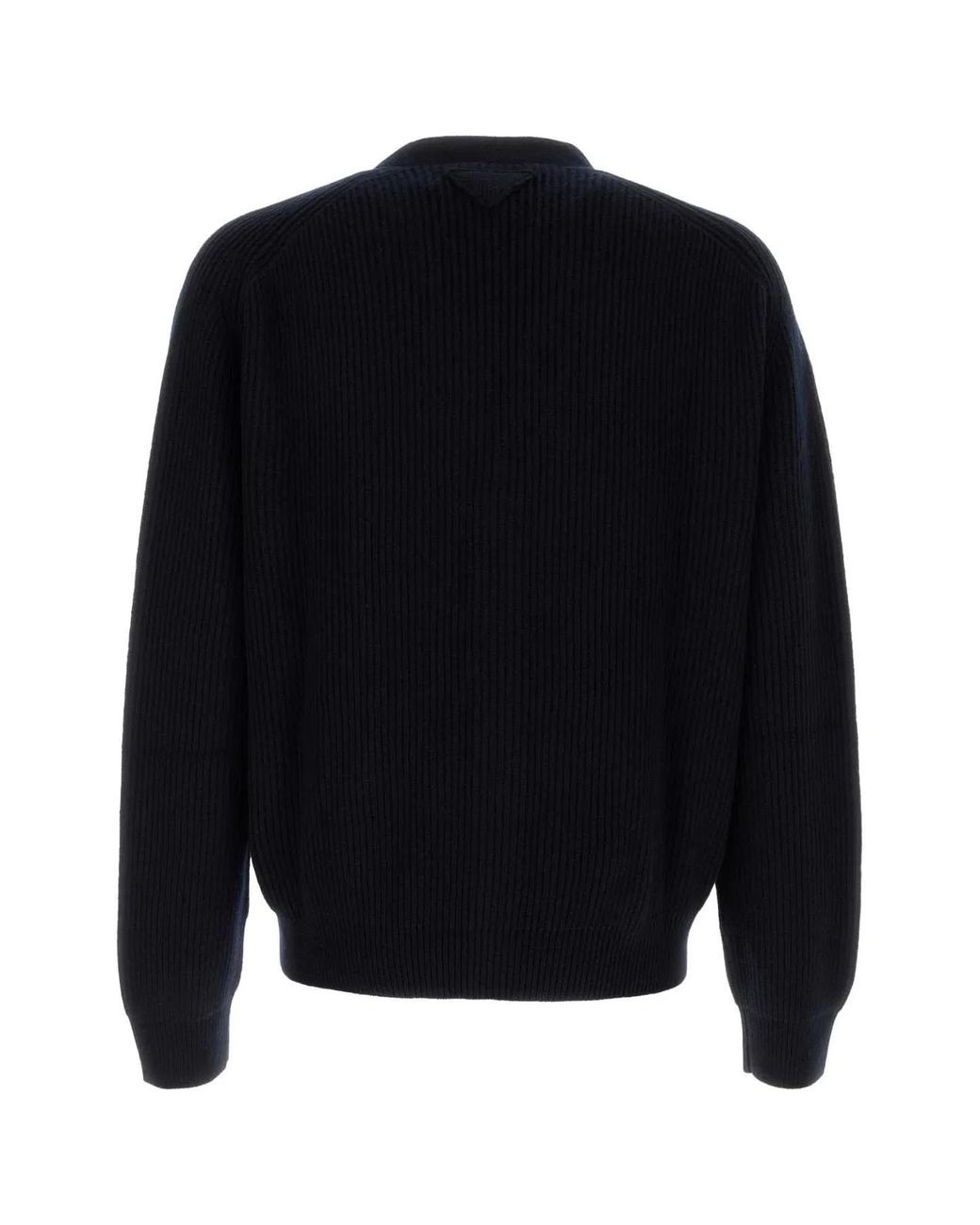 Prada Black Dark Cashmere Cardigan for men