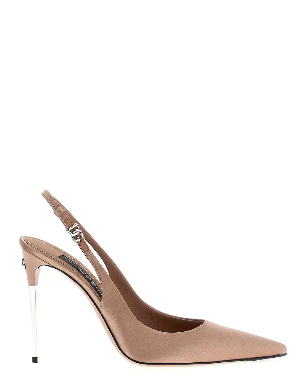 Dolce & Gabbana Pink Dolce & Gabbana Satin Slingbacks