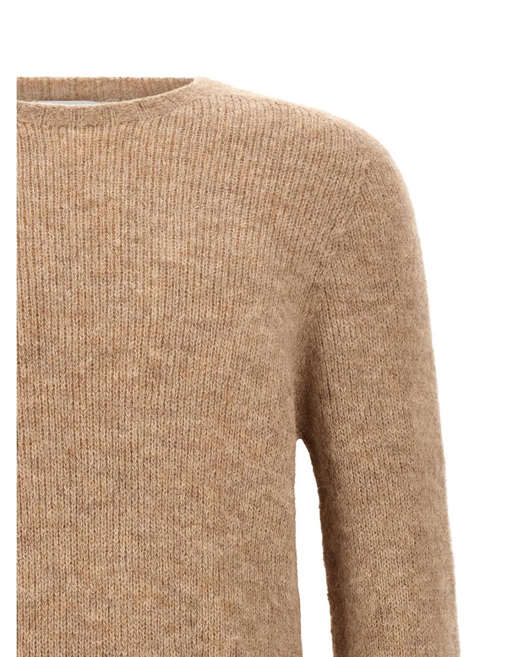 Oliver Lattughi Natural Crew-Neck Sweater for men