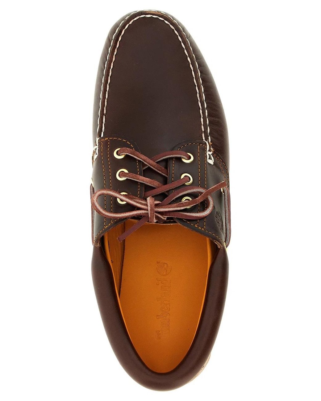 Timberland Brown 3-Eye Lug' Boat Shoe for men