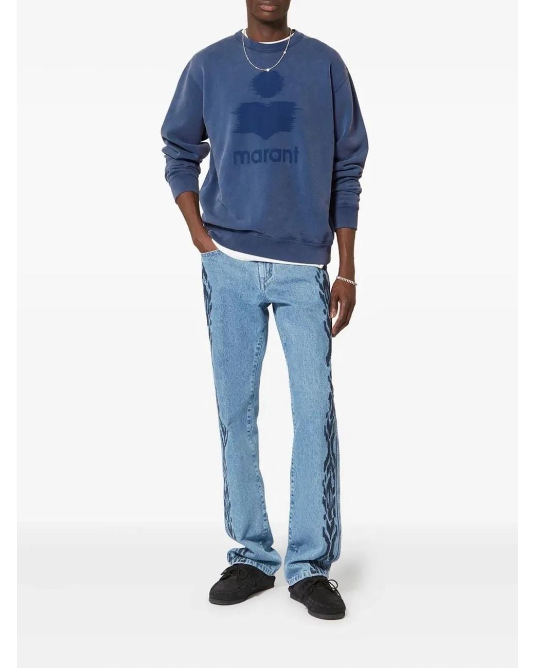 Isabel Marant Blue Cotton Jersey for men